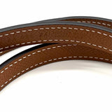 Hermes Lucky 15 Black Brown Reversible Lock Leather Belt