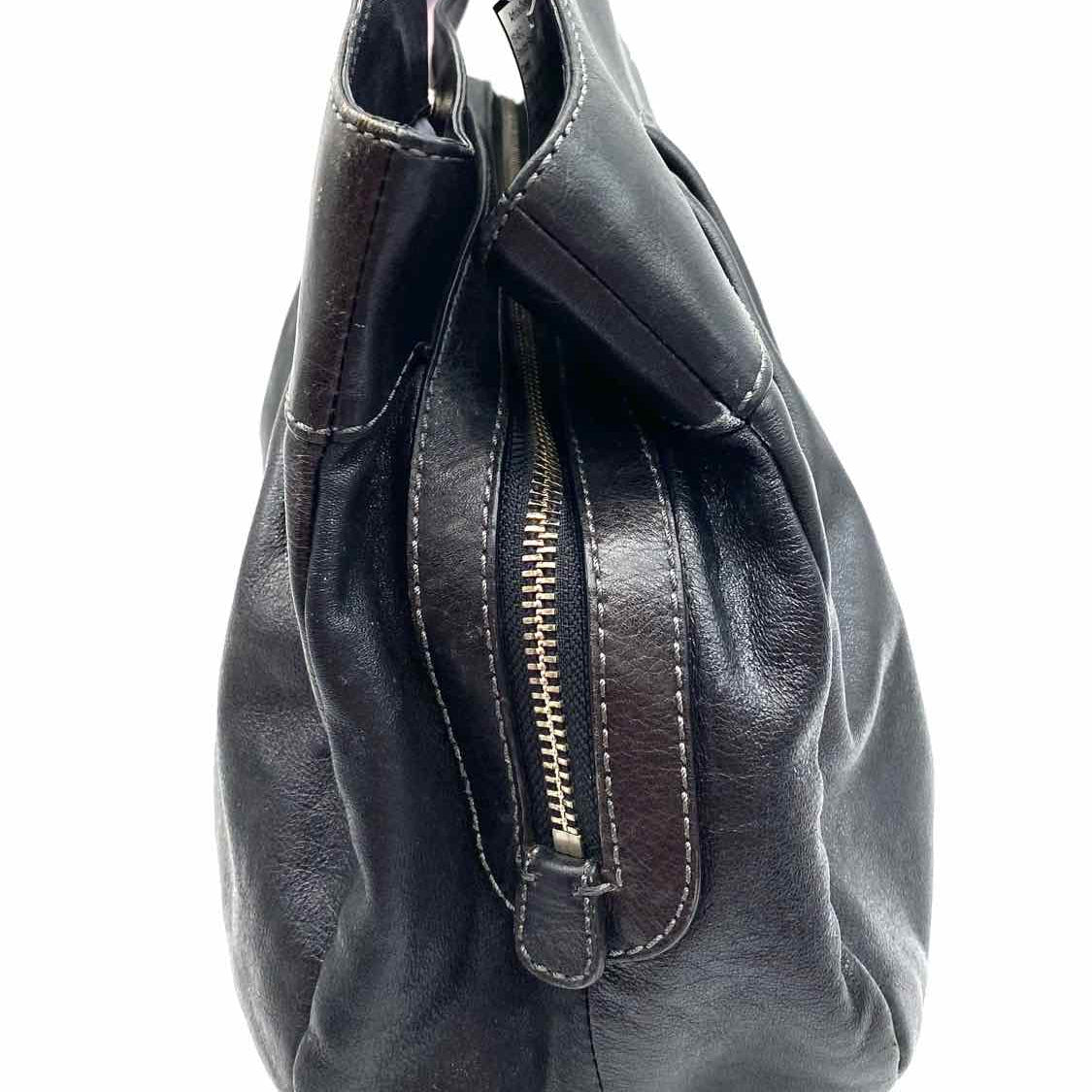 Coach Vintage Y2K Black pleated Leather Shoulder Bag