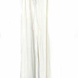 Blue B Women's White Size M Wide Leg Pleated Pants