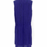 Eileen Fisher Women's Blue Size S Drawstring Silk Dress