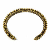 J Crew Bronze Tone Bangle 6" Abstract Bracelet