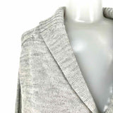 7 Diamonds Men's Gray Size L Shawl Collar Wool Blend Elbow Patch Cardigan