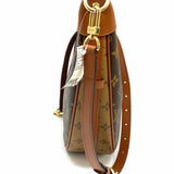 LOUIS VUITTON 2025 Loop Hobo Brown Crescent Monogram Shoulder Bag