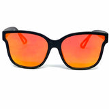 Black Red Wayfarer Color Shift UV400 Protection Sunglasses
