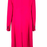 MNG Women's Pink Size M Button Down Italian Wool Blend Coat