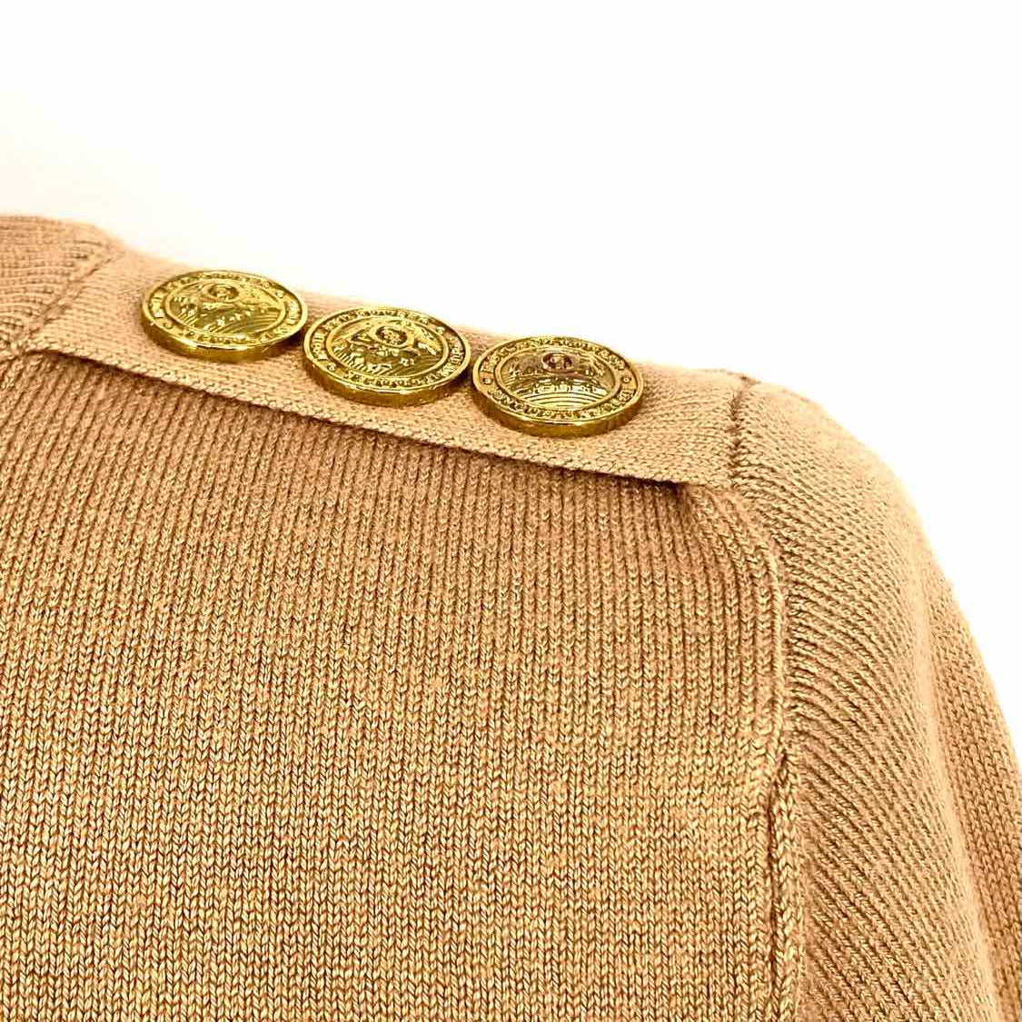 Holland Cooper Women's Beige Size M Turtleneck Long Sleeve