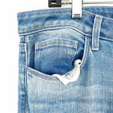 L'AGENCE Women's Blue Size 30/10 straight cut Raw Hem Jeans