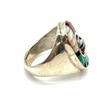 Zuni Don Dewa size 8 925 Sterling Silver Mosaic Ring