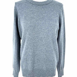 Theory Women's Steel Blue Size L Crew Neck Cashmere Sweater