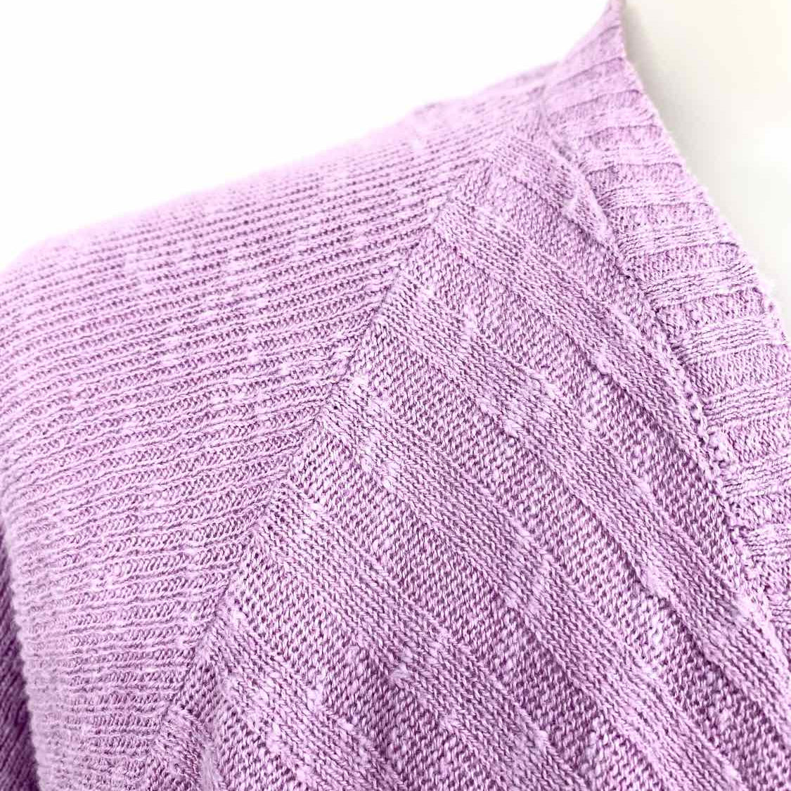 Eileen Fisher Women's Pink Sharkbite Size M Cardigan