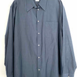 Armani Collezioni Men's Navy Size XL Button Down Long Sleeve Shirt