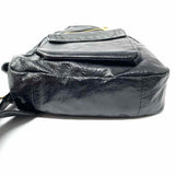 Calleen Cordero Black Sling Crackle Leather Crossbody
