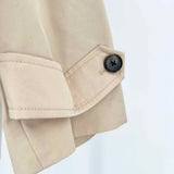 MNG Women's Beige Size M Button Down Water Repellent Jacket