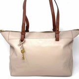 Fossil Rachel Gray Zip Leather Tote