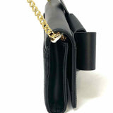 Ted Baker Black Knotted Leather WOC Clutch