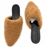 jenni kayne Women's Brown Size 40/9.5 shearling Mules