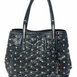 JIMMY CHOO Sasha Black Star Studded Patent Leather Tote