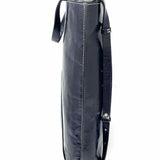 Ganni Black Logo Leather Tote