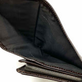 Fendi Canvas Brown Compact Zucca Wallet