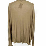 ALLSAINTS Women's Olive Green Size L Boatneck Long Sleeve