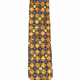 Gucci Silk Navy Yellow Equestrian Necktie