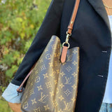 LOUIS VUITTON NeoNoe MM Coated Canvas Brown Monogram Bucket Bag