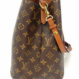 LOUIS VUITTON NeoNoe MM Coated Canvas Brown Monogram Bucket Bag