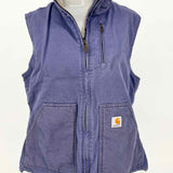 carhartt Women's Blue Size M Zip Canvas Vest