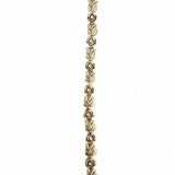 .925 Sterling Silver Link 7 in Roses Bracelet