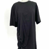 ALLSAINTS Naenia Women's Black Size L Shirt Cotton Cinched Dress