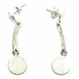 Estate 925 Sterling Silver Dangle Geometric Earrings