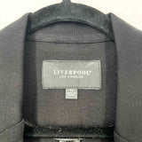 LIVERPOOL Women's Black Size XS Open Front Blazer