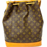 LOUIS VUITTON 2001 Noe GM Brown Monogram Made in France Bucket Bag