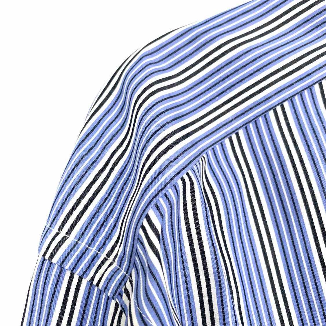 Ralph Lauren Men's Blue Size XL Cotton Stripe Made in Italy Long Sleeve Shirt