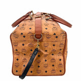 MCM Brown Visetos Print Duffle Bag