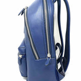 Coach Large Charter Navy Zip-Around Logo Pebbled Leather BackPack