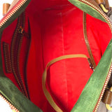 Dooney & Bourke Florentine Brown Zip Tassel Pebbled Leather Satchel