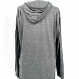 HELMUT LANG Women's Gray Size S Hooded Mock Neck Sweater
