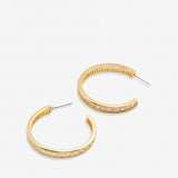 Mom Baguette Maxi Hoop Earrings