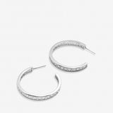 Mom Baguette Maxi Hoop Earrings