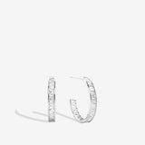 Beautifully Broken Baguette Midi Hoop Earrings