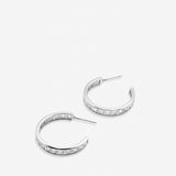 Beautifully Broken Baguette Midi Hoop Earrings