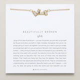 Beautifully Broken & Grit Layered Necklace Set