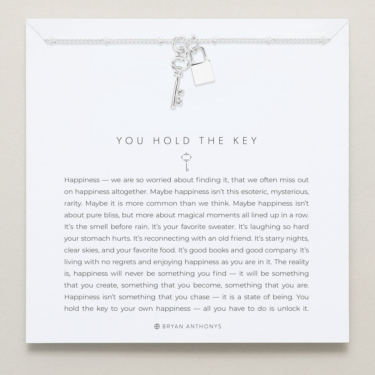 You Hold The Key Necklace