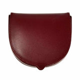 must de Cartier Ox Blood Crescent Leather Made in France Vintage Coin Purse