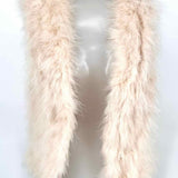 Club Monaco Women's Light Pink Size M Open Front Feathers Vest