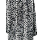 Michael Kors Collection Women's Black White Size 4/s Scoop Neck Long Sleeve
