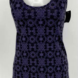 Lululemon Women's Black / Purple Size 6 Racerback Geometric Short Sleeve Top