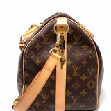 LOUIS VUITTON 2019 Keepall Bandoulier 45 Coated Canvas Brown Monogram Duffle Bag