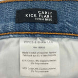 VERONICA BEARD Carly Lava Stone Women's Blue Size 29/8 Skinny Bleached Jeans